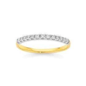 9ct+Gold+Diamond+Anniversary+Band