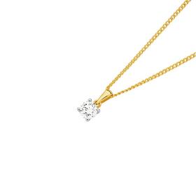 Alora-10ct-Gold-12-Carat-Lab-Grown-Diamond-Solitaire-Pendant on sale