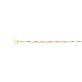 9ct+Gold+45cm+Solid+Box+Chain