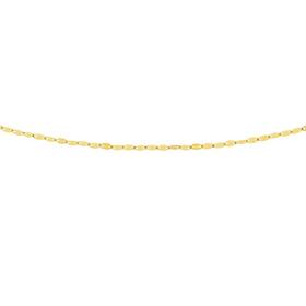 9ct+Gold+50cm+Fancy+Diamond-Cut+Mirror+Chain