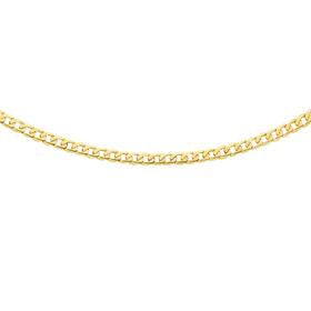 9ct+Gold+55cm+Solid+Curb+Men%26%23039%3Bs+Chain