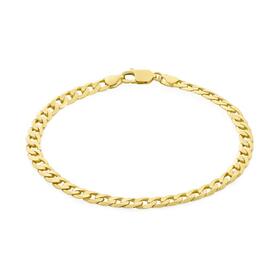 9ct-Gold-21cm-Solid-Curb-Gents-Bracelet on sale