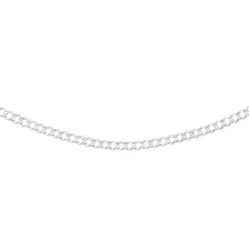 Silver-55cm-Solid-Concave-Curb-Chain on sale