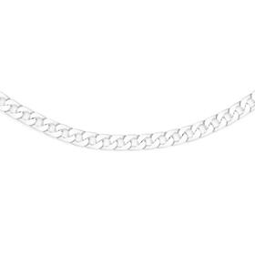 Silver-55cm-Flat-Curb-Chain on sale