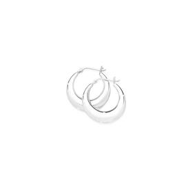 Sterling-Silver-26mm-Polished-Creole-Earrings on sale
