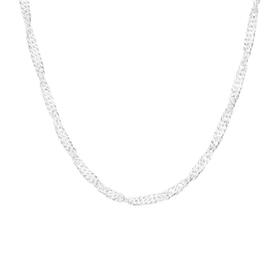 Silver-50cm-Singapore-Twist-Chain on sale