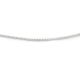 Sterling+Silver+50cm+Smooth+Octagonal+Box+Chain