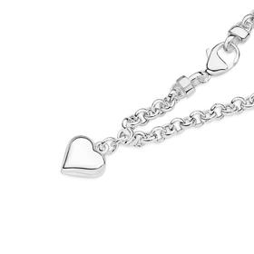 Sterling-Silver-Belcher-with-Heart-Bracelet on sale