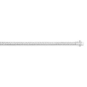 Sterling-Silver-Princess-Cut-Cubic-Zirconia-Tennis-Bracelet on sale