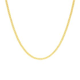 9ct+Gold+45cm+Solid+Curb+Chain