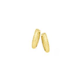 9ct-Gold-Wide-Diamond-Cut-Huggie-Earrings on sale