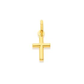 9ct-Gold-12mm-Cross-Pendant on sale
