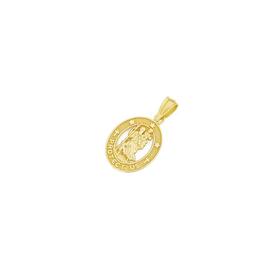 9ct-Gold-St-Christopher-Oval-Medal-Pendant on sale