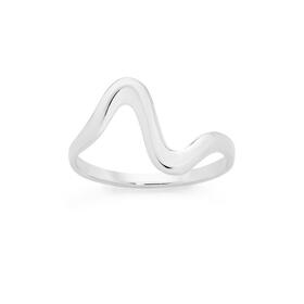 Silver-Fine-Squiggle-Ring-Size-O on sale