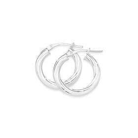 Silver-12mm-Smooth-Twist-Hoop-Earrings on sale