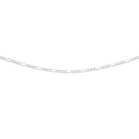 Sterling+Silver+50cm+3%2B1+Figaro+Chain