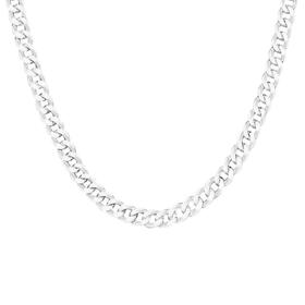 Sterling+Silver+45cm+Flat+Bevelled+Curb+Chain
