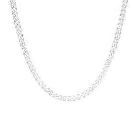Sterling+Silver+55cm+Concave+Dia-Cut+Curb+Chain