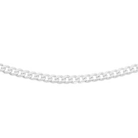Silver+50cm+Dia-Cut+and+Bevel+Curb+Chain