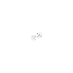 Silver-Cushion-Cut-CZ-Scroll-Stud-Earrings on sale