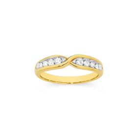 Alora-10ct-Gold-13-Carat-TW-Lab-Grown-Diamond-Crossover-Band on sale