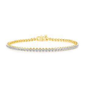 9ct-Gold-Diamond-Fine-Tennis-Bracelet on sale