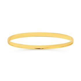 9ct-Gold-4x62mm-Solid-Comfort-Bangle on sale
