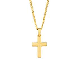 9ct-Gold-Lined-Centre-Cross-Pendant on sale