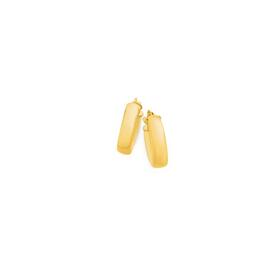 9ct-Gold-4x10mm-Half-Round-Hoop-Earrings on sale