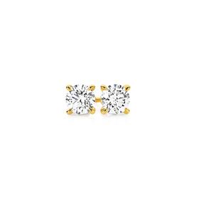 Alora-14ct-Gold-Lab-Grown-Diamond-Four-Claw-Stud-Earrings on sale