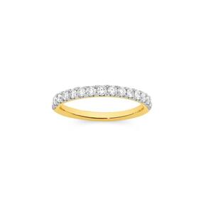 Alora+14ct+Gold+Lab+Grown+Diamond+Band