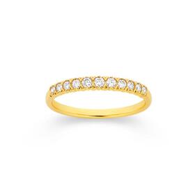9ct+Gold+Diamond+Band