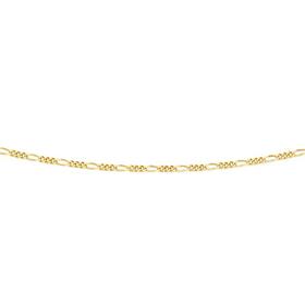 9ct+Gold+60cm+Solid+Figaro+3%2B1+Chain