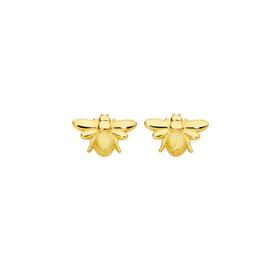 9ct-Gold-Bumble-Bee-Stud-Earrings on sale