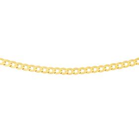9ct+Gold+50cm+Solid+Curb+Chain