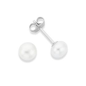 Sterling+Silver+6-6.5mm+Button+Cult+F%2FW+Pearl+Studs