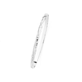 Sterling-Silver-4x65mm-Solid-Engraved-Bangle on sale