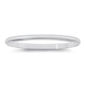 Silver+5x65mm+Textured+Edge+Bangle