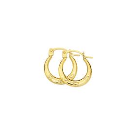 9ct-Gold-Triple-Hearts-Mini-Creole-Earrings on sale