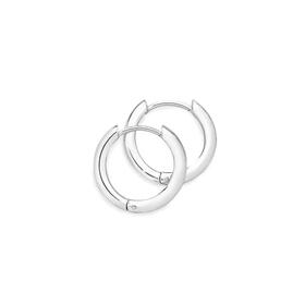 silver-domed-17mm-huggie-earrings on sale
