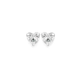 silver-6mm-claw-heart-cz-stud-earrings on sale