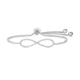 silver-cz-infinity-friendship-bracelet on sale