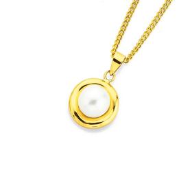 9ct-Gold-Cultured-Freshwater-Pearl-Pendant on sale