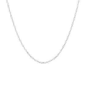 Italian+Made+Silver+45cm+Singapore+Chain