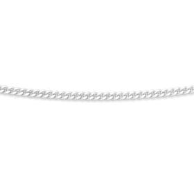 Italian+Made+Silver+50cm+Solid+Dia-Cut+Curb+Chain