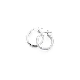 Sterling+Silver+Greek+Key+4x15mm+Hoop+Earrings