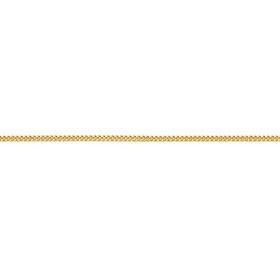 9ct+Gold+45cm+Solid+Curb+Chain