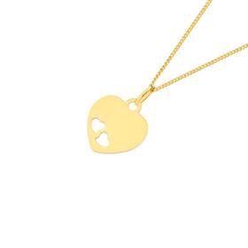 9ct-Gold-Heart-Tag-with-Double-Heart-Cutout-Pendant on sale