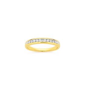 9ct-Gold-Diamond-Band on sale