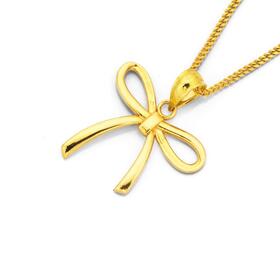 9ct-Gold-Mini-Bow-Pendant on sale